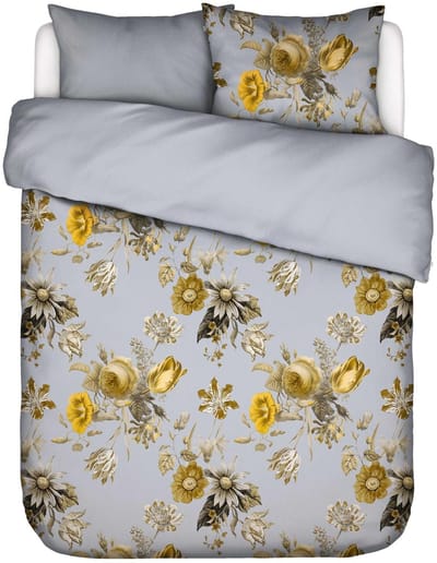 Essenza Florean Dekbedovertrek Grijs - Tweepersoons – 200x200/220 cm