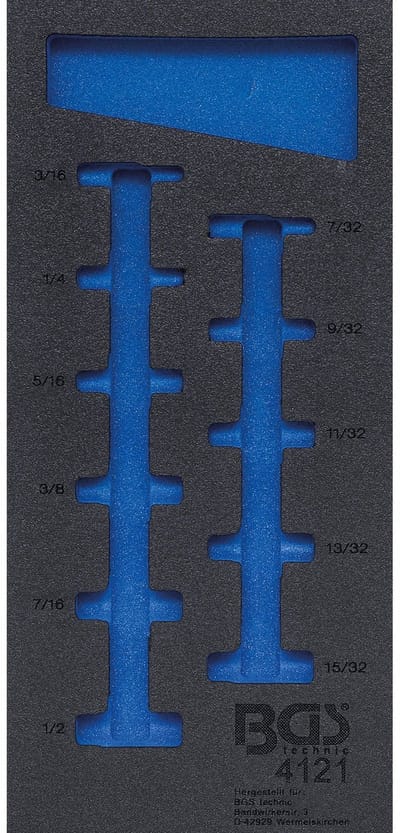 BGS Werkplaatswageninleg 1/3 leeg voor Art. 4121 - 4121-1