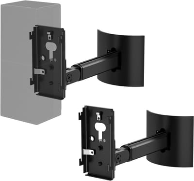 Verstelbare Speaker Houder en Plafondbeugel voor Diverse Geluidsystemen, Wandmontage, 2 Stuks, Zwart, Ideaal voor Thuisbioscoop en Muziekervaring