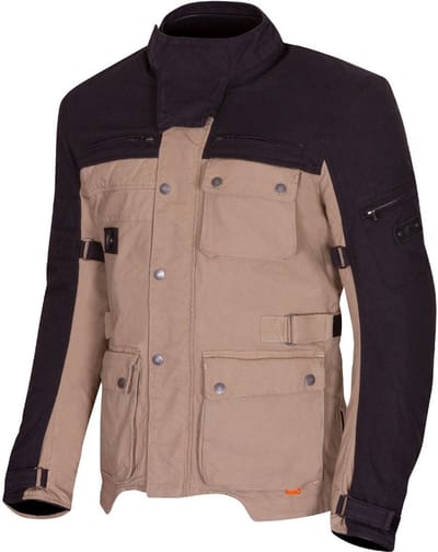 Merlin Mahala D3O Explorer Zwart Beige Textiele Motorjas - Jas