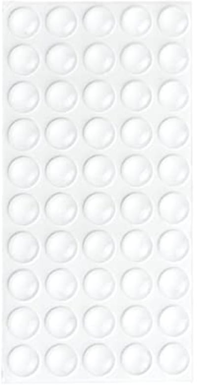 Deurstoppers van rubber - Transparante rubberen voetjes voor kastdeuren, keuken, badkamer, kantoor (halfrond, 8 x 2,5 mm)