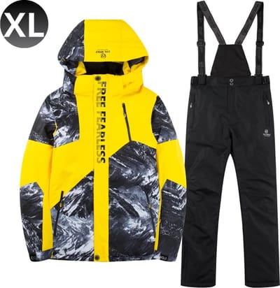 Bovista Skipak - SkiBroek - Skijas - Ski Suit - Wintersport - Heren - 2-Delig - Geel - Maat XL