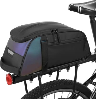Fietsbagagedrager Tas - Fietstas Bagage - Veilig Vervoeren - Waterdicht Materiaal - 37 x 16 cm - Zwart