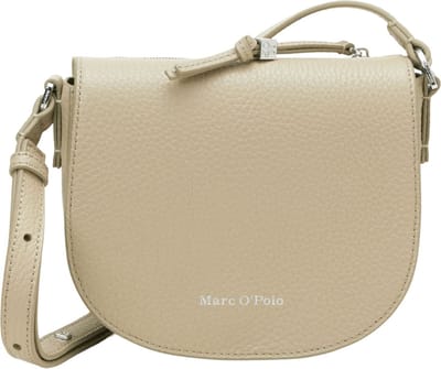 Marc O'Polo Leren Schoudertas Cally Crossbody Bag Jonesboro Cream Beige