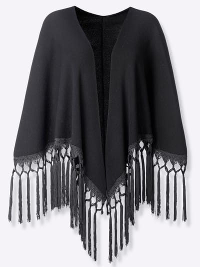 Gebreide cape