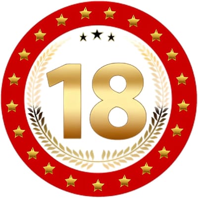 Bierviltjes 18 - 25x stuks - rood/goud - luxe - verjaardag/jubilea - feestartikelen