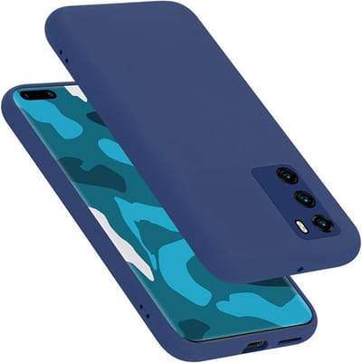Cadorabo Hoesje geschikt voor Huawei P40 in LIQUID BLAUW - Beschermhoes gemaakt van flexibel TPU silicone Case Cover