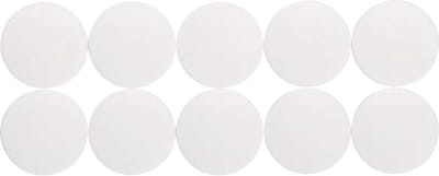 MAUL Magneet rond 10 stuks 0,6 kg kunststof Ferriet bruchsicher erodiert lackiert Ø 2.4 x 0.8 cm wit
