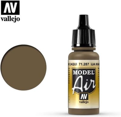 Vallejo Hobbyverf Acrylverf - 71287 Model Air IJA Khaki Brown - Acryl Verf flesje - 17 ml