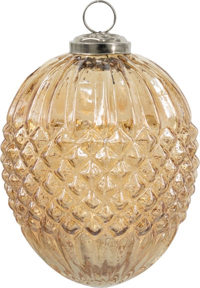 HomeBound by KY | Glazen kerstbal roest/goud | kerstbal | kerstdecoratie
