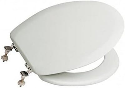 Toiletbril Zitting - WC Deksel - Badkamer Renovatie - D-vorm Zitting - 48.7x37.2 cm - Wit