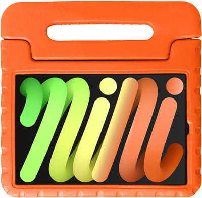 Hoesje - Geschikt voor Apple iPad Mini 7 (2024) - 8.3 inch - 7e Generatie - Kinderhoes Shockproof Bumper - Kidsproof Case - Tablet Hoes - Kinder Hoes Cover - Oranje