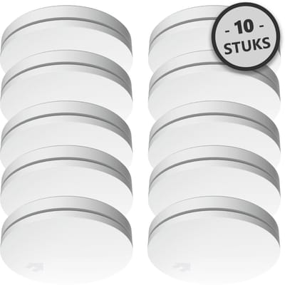 10-Pack ELRO FS4610 | Ultra Dun Design | 10 Jaar Batterij | Voldoet aan Europese norm EN14604 | Wit | Set van 10 Stuks
