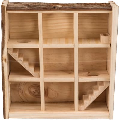 Trixie Natuurlijk Houten Speeltoren voor Muizen & Hamsters