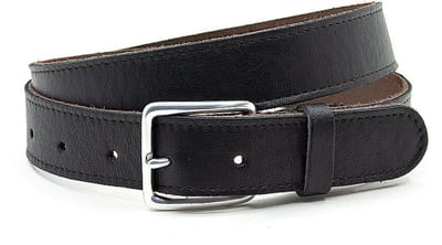 Jeans dames riem zwart - 3.5 cm breed - Leer - Jeans riem - Sportief - Maat 85