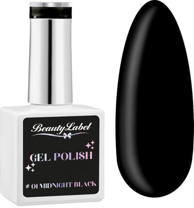 Beauty Label - Gelpolish 15ml - #01 Midnight Black