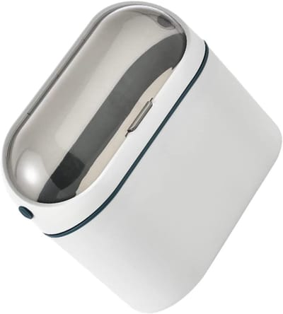 Kleine Afvalbak - Mini Prullenbak - Aanrecht Opruimen - Met Deksel - 350 Gram - Donkerblauw