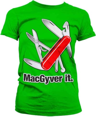 MacGyver Dames Tshirt -S- MacGyver It Groen
