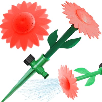 Hangzhou A Link Star Technologie - Tuinzonnebloem Sproeier - Rood/Groen - Snelkoppeling - Verlengbaar