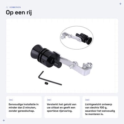 Store_7 - Turbo Sound Uitlaatdemper - Aluminium Uitlaatfluitje