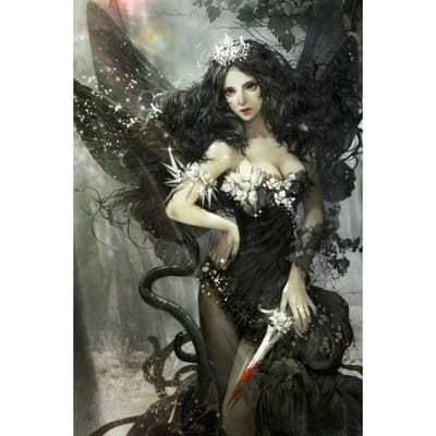 Diamond schilderij Assassin Jane Doe borduurwerk Diamond 5D Diamond schilderij volledige boor 20X30CM black