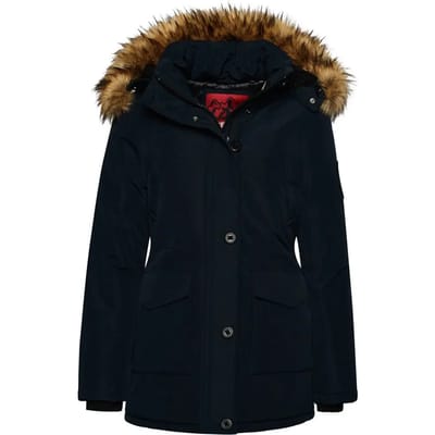 Superdry - Everest parka met capuchon van imitatiebont - Dames - Gewatteerde jassen