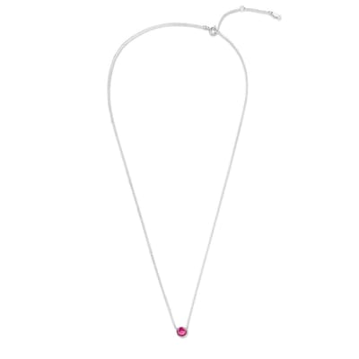 Violet Hamden Venus 925 Sterling Zilveren Ketting met Geboortesteen VH340009-JUL
