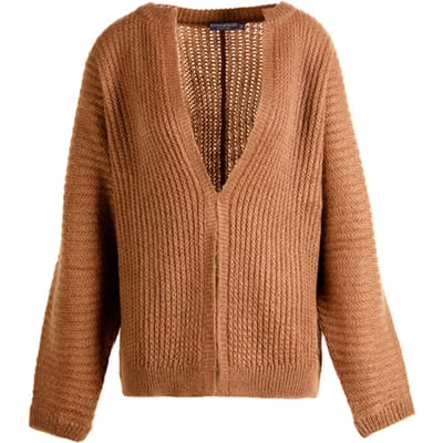 River Woods Orange Crew Neck Cardigan Maat: S/M | Cardigans Outlet | Dames | Beige