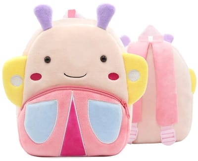 BoefieBoef Vlinder Peuter Rugzak/Rugtas -Schattige Dieren Kinder Rugtas 0-5 Jaar - Baby Backpack voor Peuterspeelzaal / Kerst Cadeau - Ideaal voor Peuters & Kleuters - Roze