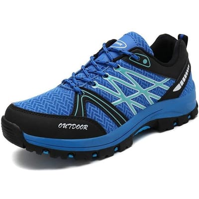 Chaussures décontractées pour hommes, plates, à lacets, en maille, basses, antidérapantes, respirantes, confortables, grande taille 39-45 39 blue