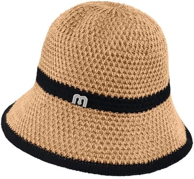 Dailygoods - Zonnehoed voor dames, strohoed voor reizen, vakantie, strand, outdoor, uv-bescherming, zonnehoeden