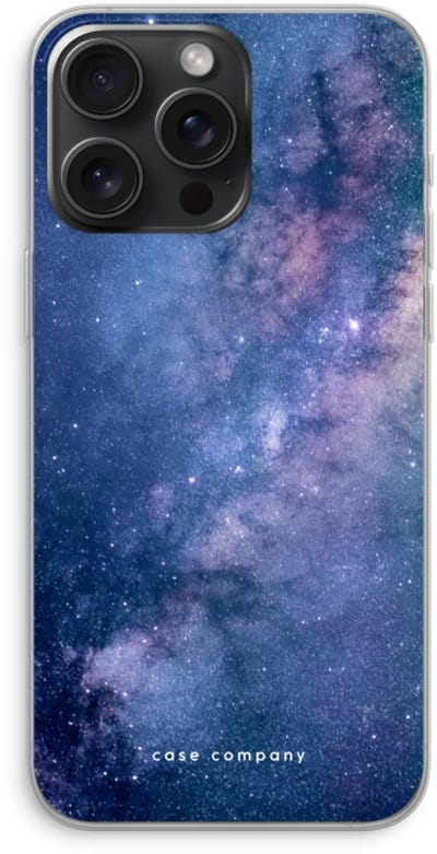 Case Company® - Hoesje geschikt voor iPhone 15 Pro Max hoesje - Nebula - Soft Cover Telefoonhoesje - Bescherming aan alle Kanten en Schermrand