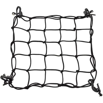 Kajakdek Cargo Net met Haken Pad Eye Board Bungee Net Voor Kano Marine Boot Kajak Accessoires 38x38cm black