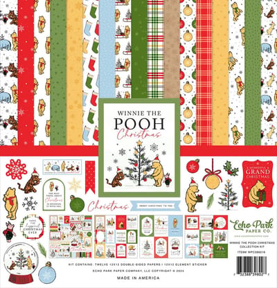 Echo Park - Winnie The Pooh Christmas 12x12 Inch Collection Kit (WPC386016)