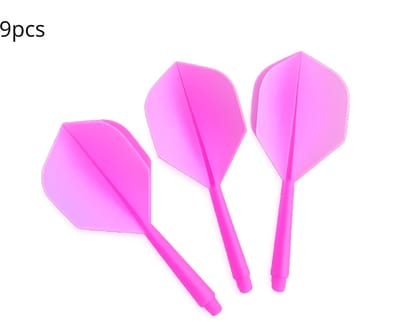 9 Stuks K-Flex Darts Flights & Shafts Roze – 2BA Flights – Duurzaam, Stabiel & Professioneel