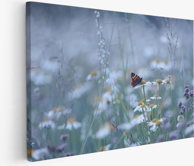 Saammp Muurcirkel Hout - Kleurrijke Bloemenmix - Levendig en Natuurlijk - Ø 90 - Wandcirkel - Wanddecoratie Cirkel - Muurdecoratie Woonkamer - Kantoor Decoratie