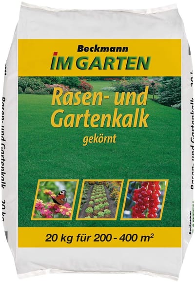 Gazon en Tuinkalk - Bodemverbeteraar - Gazononderhoud - Neutraliseert Bodemzuren - 20 kg - Wit