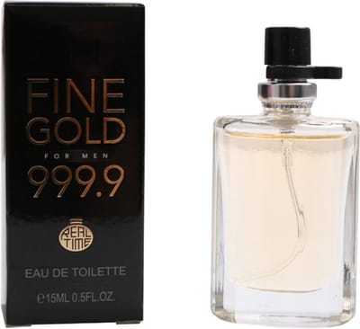 Real Time Fine Gold 999.9 For Men Eau de toilette miniparfum tasformaat 15ml