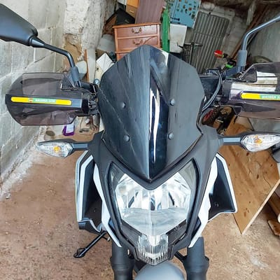 Hard ABS Motorfiets Windscherm voor Kawa Z125 - Dubbele Bubbel, Winddicht en Verbeterde Luchtstroom, Bescherming voor 2019-2023 Model