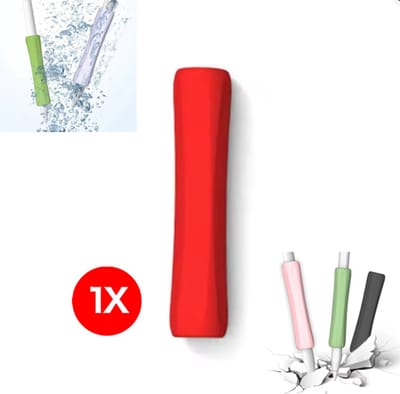 Pencil Grip geschikt voor Apple Pencil 1/2 - Silicone Grip Holder - 1 stuk – Potlood Pen Hoes – Rood
