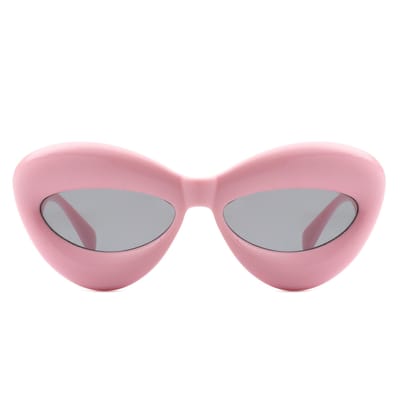 MAXjULl opblaasbare Leuke Lipvorm Zonnebril Voor Dames voor Festival Feest Cat Eye Snoepkleur Punk Zonnebril UV400 W8230