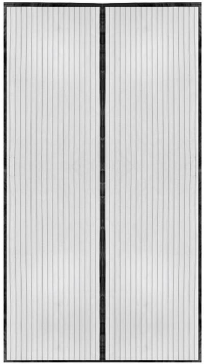 TOVBMUP Verdikte magneetdeur - Extra dicht gaas - Magneetscherm - Met plakband en magneetstrip -Automatisch sluitend - Zwart - 100x210cm