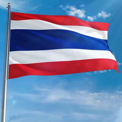 New Age Devi - Thaise Vlag - 90 x 150 cm - Krachtig Compact - Thailand