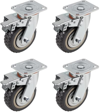 Dailygoods- Zwenkwielen Heavy Duty - Zwenkwielen Set van 4