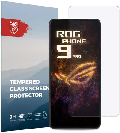 Rosso Screen Protector Geschikt voor Asus ROG Phone 9 / 9 Pro | 9H Tempered Glass | Glasplaatje | Beschermlaag | Beschermglas | 9H Hardheid