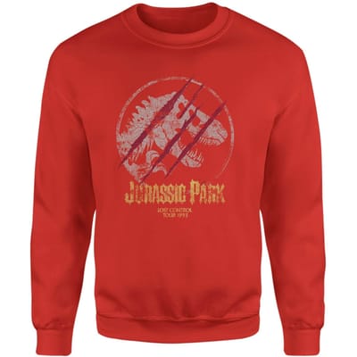 Jurassic Park Lost Control Sweatshirt - Red - S