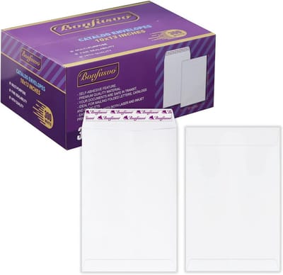 300x Witte Enveloppen 10x13 cm - Catalogus & Grote Documenten - 120GSM Kraftpapier met Zelfklevende Sluiting