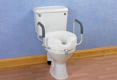 Toiletverhoger met armsteunen - 10 cm verhoging - Adhome