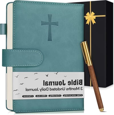 Bijbel Studie Journal - Christelijk Dagboek - Geloof Verdiepen - Magnetische Sluiting - A5 Formaat - Blauw