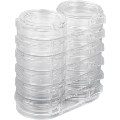 6 Stuks Sieraden Kralen Containers Verwijderbaar Stapelbaar Transparant 6 Laags 12 Vakjes Nail Art Kralen Sieraden white